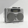 빈티지 실버 디자인: 1980년대 카세트 라디오 AM/FM 튜너